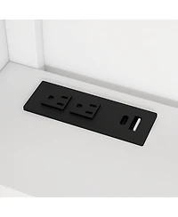 Streamdale Furniture Twin Size Wood Daybed with Storage, Usb, and Trundle