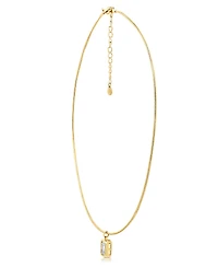 And Now This Snake Chain Cubic Zirconia Drop Necklace