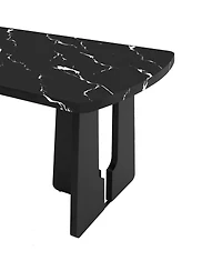 Streamdale Furniture 63" Modern Faux Marble Dining Table