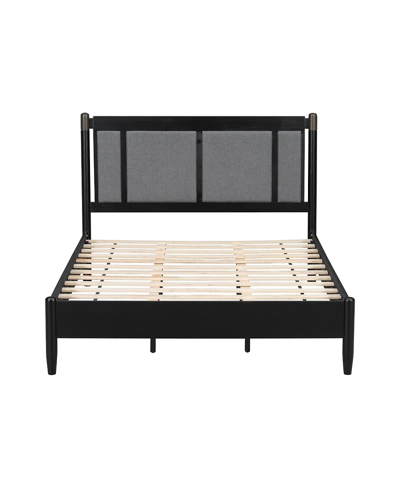Streamdale Furniture Solid Wood Queen Bed, Heavy Duty Support