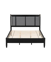 Streamdale Furniture Solid Wood Queen Bed, Heavy Duty Support