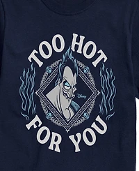 Airwaves Men's Disney Villains Hades Too Hot For You Printed Short-Sleeve Graphic T-Shirt