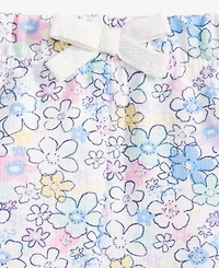 First Impressions Baby Girls' French Terry Floral-Print Shorts, Macy's Exclusive