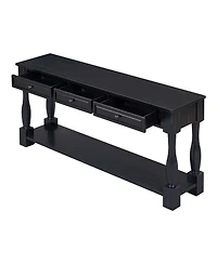 Streamdale Furniture Console Table with Drawers and Shelf