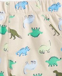 First Impressions Baby Boys' 3M-24M Mix and Match French Terry Dino Family Printed Shorts, Macy's Exclusive