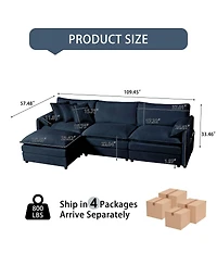 Streamdale Furniture Chenille Modular Sofa: Ultimate Comfort, Customizable