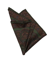 Elizabetta Men's Lario - Double Sided Silk Pocket Square for Men