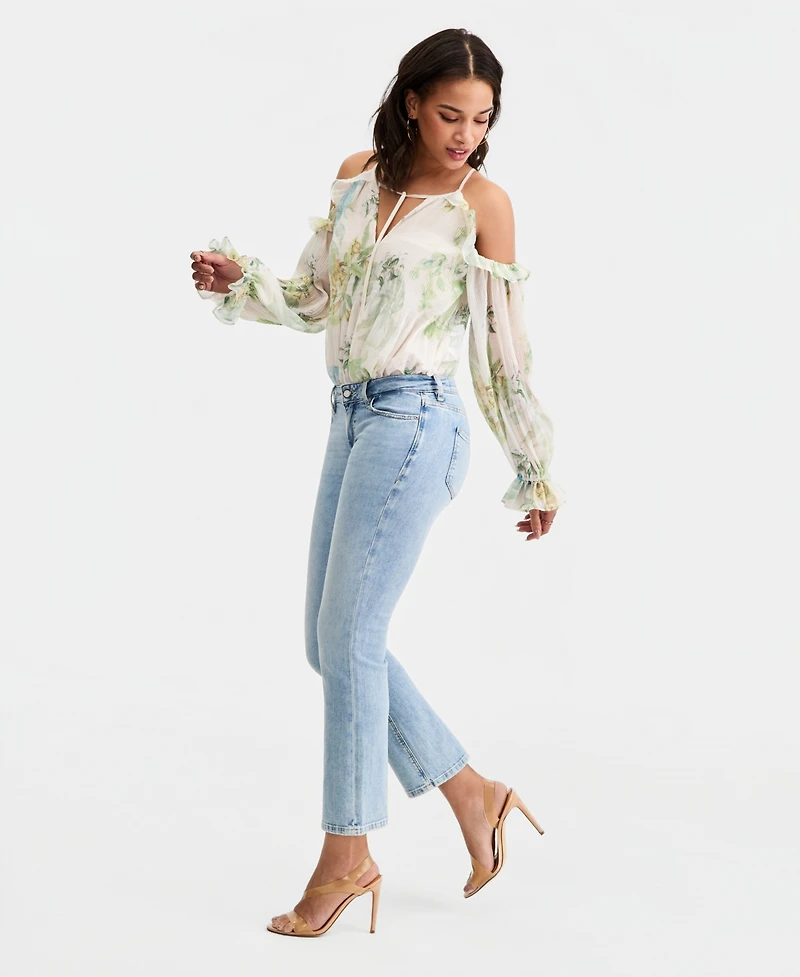 Guess Women's Emily Cold-Shoulder Long-Sleeve Top