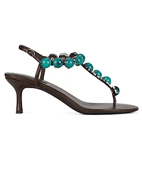 Jeffrey Campbell Women's Gemstone Embellished Thong Dress Sandals