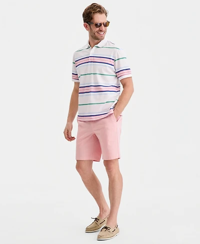 Club Room Men's Team Stripe Pique Polo Shirt, Exclusively at Macy's