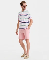 Club Room Men's Team Stripe Pique Polo Shirt, Exclusively at Macy's