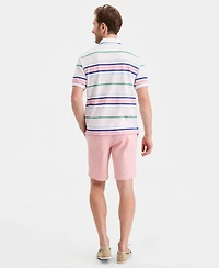 Club Room Men's Team Stripe Pique Polo Shirt, Exclusively at Macy's