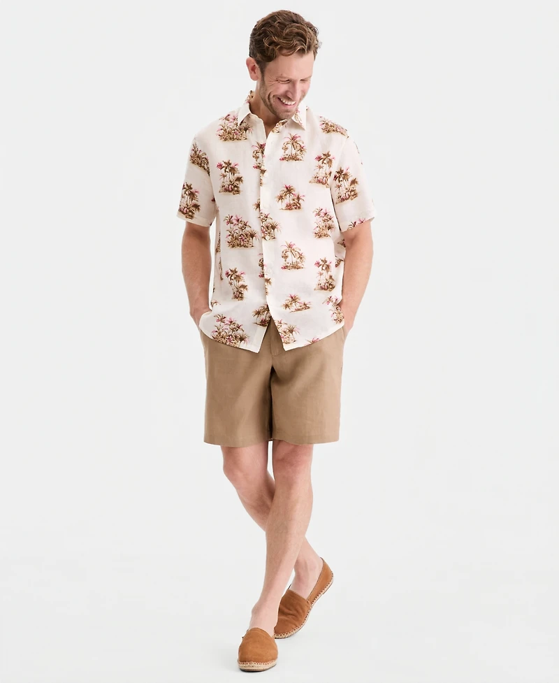 Club Room Men's Cabo Tropical Scene Short-Sleeve Shirt, Macy's Exclusive - Scenic Print