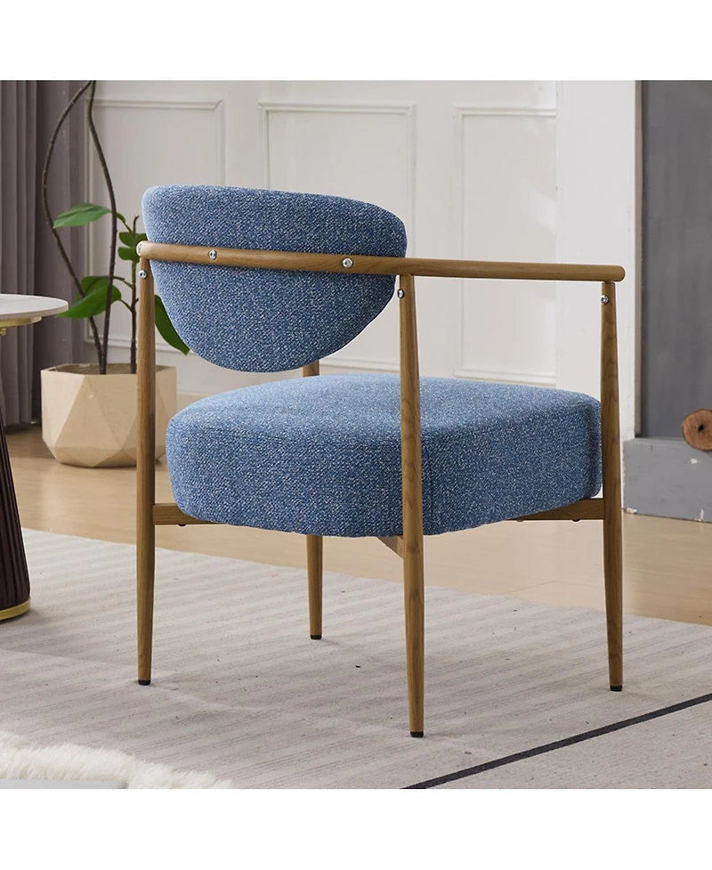 Streamdale Furniture fabric dining/living/bedroom chair (2 sets) with foam, metal frame