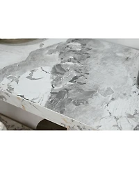 Streamdale Furniture Modern Luxury Gold Metal Console Table with Storage Shelf