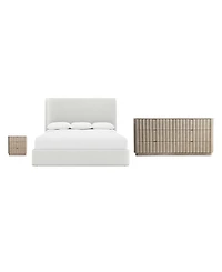 Bernhardt 3-Pc. Wood Loggia Bedroom Set Queen Bed