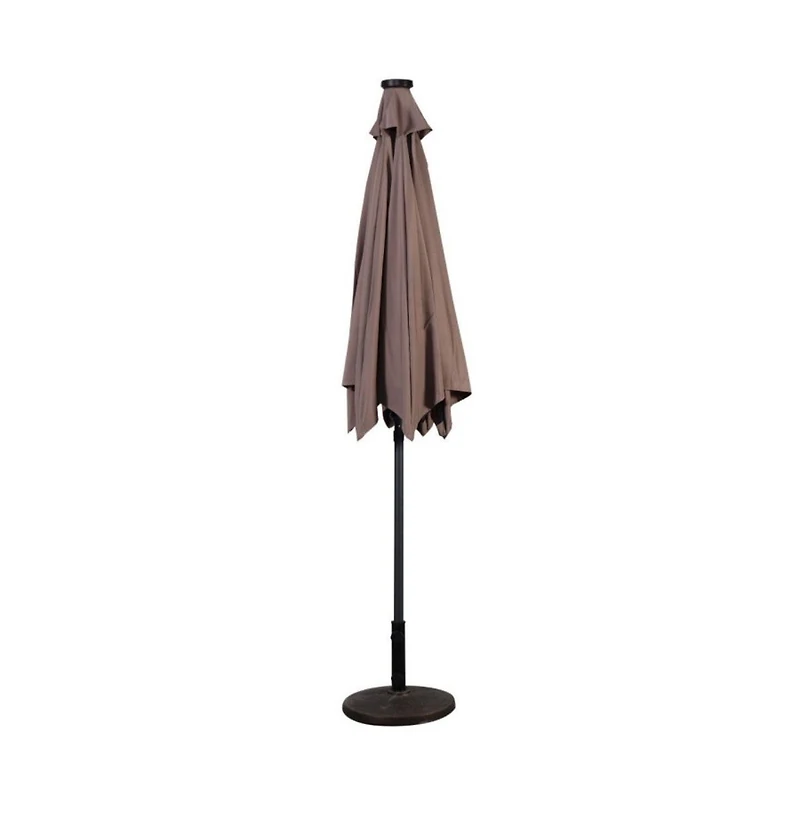 9 Feet Patio Led Solar Umbrella with Crank