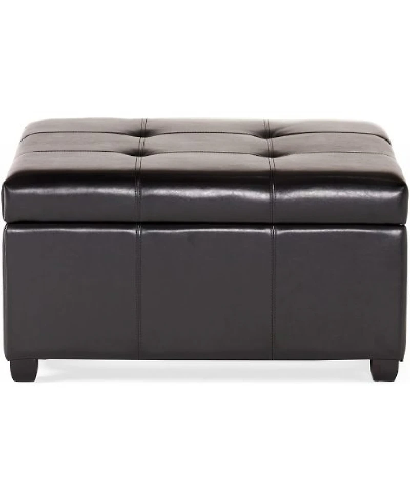 Streamdale Furniture 35inch Storage Ottoman Bench, Large Tufted Footstool for Living Room