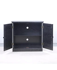 Streamdale Furniture Storage sideboard cabinet with 2 mirrored doors & adjustable shelf