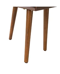 Streamdale Furniture Nightstand with 2-Drawers, Small Side End Table with Storage, Walnut