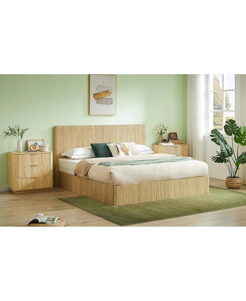 Streamdale Furniture King Size Lift Up Storage Bed Frame with Hydraulic Storage