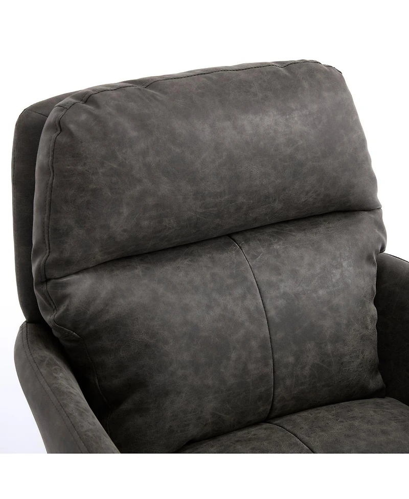 Streamdale Furniture Streamdale Office chair, Black Pu leather, adjustable height