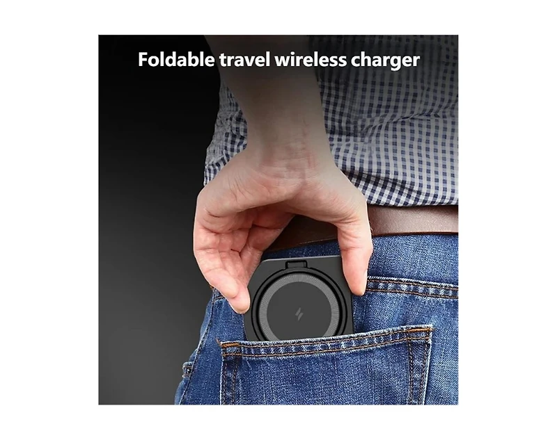Risokeys 3-in-1 Wireless Charger for Apple iPhone with Charging Port - Portable Foldable Charger for iWatch iPhone and Earphones