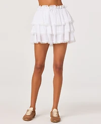 Astr the Label Women's Genever Tiered Mini Skirt