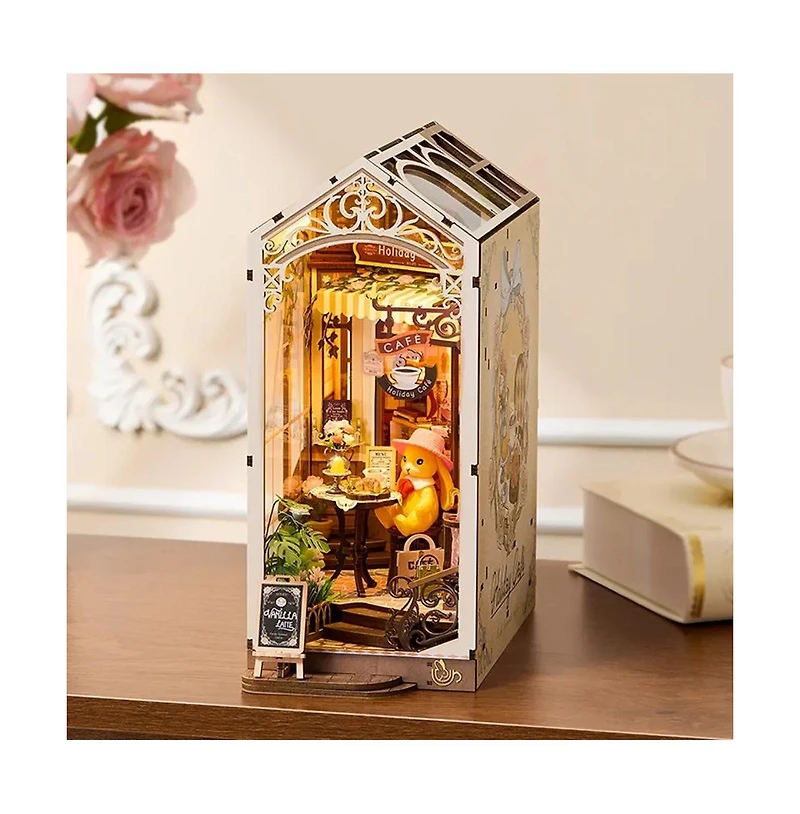 Flash Popup Diy 3D Book Nook Kit: Holiday Cafe 171 pieces