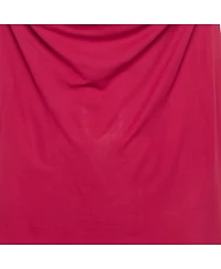 Pre-Owned Alexander Mcqueen Women's Pink Crepe Cowl Neck Sheer Top