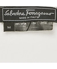 Pre-Owned Salvatore Ferragamo Women's White Sequin Embellished Jersey T-Shirt