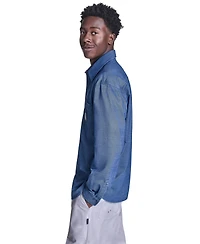 Converse Men's Collared Jersey Denim Shirt