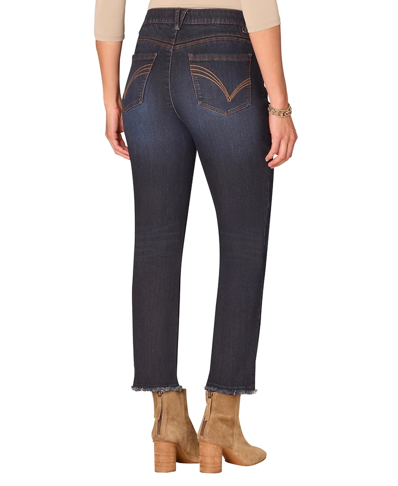 Democracy Petite High Rise Slim Straight Jeans