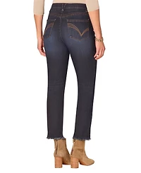 Democracy Petite High Rise Slim Straight Jeans
