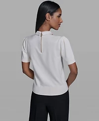 Karl Lagerfeld Paris Women's Collared Sweater