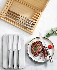 Cangshan Rain Ii Series Steel 8-Pc. Serrated Steak Knives Set