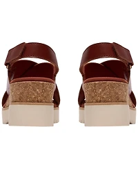 Clarks Women's Diaz Cross Round Toe Wedge Sandals