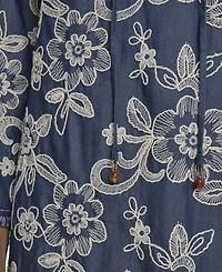 Eliza J Women's Notch Neck Flare-Sleeve Short Dress