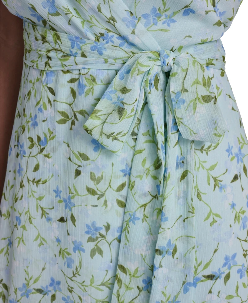 Tommy Hilfiger Women's Flutter-Sleeve Wrap Dress