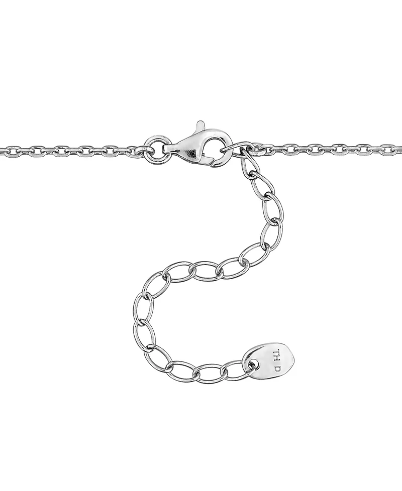 Macy's Sapphire (1-1/6 ct. t.w.) and White Sapphire (2-7/8 ct. t.w.) Pendant Necklace in Sterling Silver