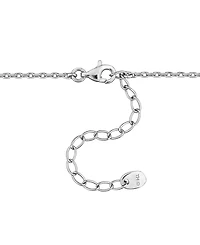 Macy's Sapphire (1-1/6 ct. t.w.) and White Sapphire (2-7/8 ct. t.w.) Pendant Necklace in Sterling Silver