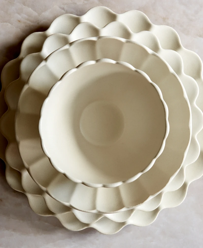 Lemieux Et Cie Dhalia 4-Pc. Dinner Plates, Service for 4