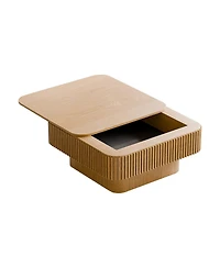 Streamdale Furniture 31.5" Solid Wood Veneered Modern Coffee Table with Storage