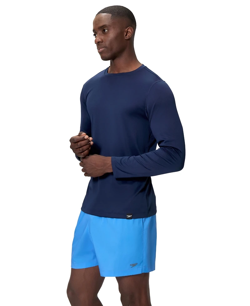 Speedo Men's Long-Sleeve Graphic Swim T-Shirt