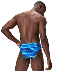 Speedo Men's Printed Drawcord Adjustable-Fit Briefs
