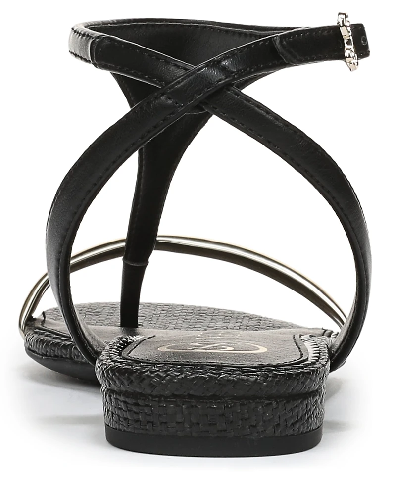 Sam and Libby Women's Hayden T Strap Flat Sandals