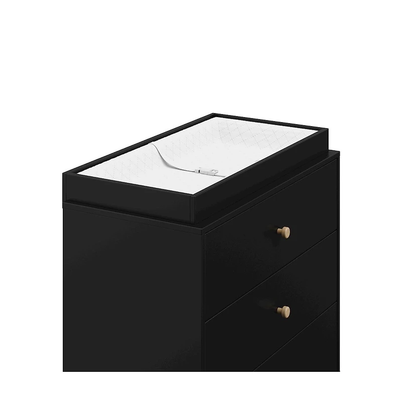 Storkcraft California 3 Drawer Chest with Topper