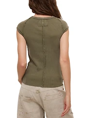 Free People Women's Ever Had Cap-Sleeve T-Shirt