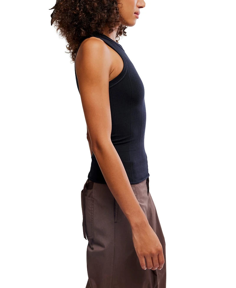Free People Women's So Soft Seamless Crew Neck Tank Top