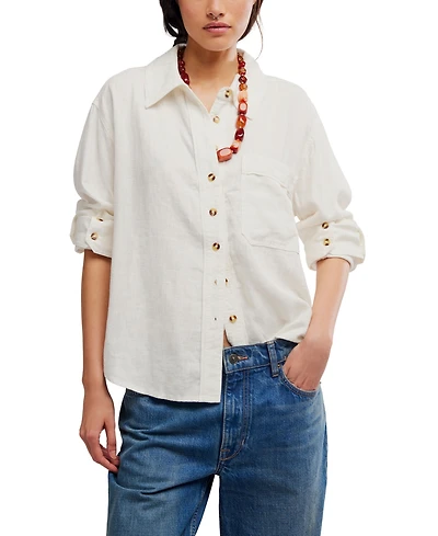 Free People Women's Laurel Button-Up Shirt